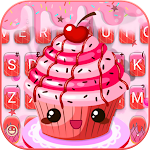 Cover Image of Download Pink Sweetie Cupcake Keyboard Theme 1.0 APK