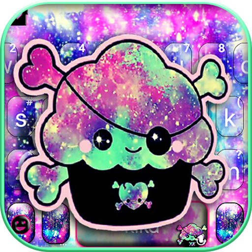Galaxy Pirate Cupcake Keyboard logo