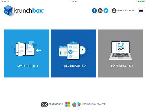 Android application Krunchbox screenshort