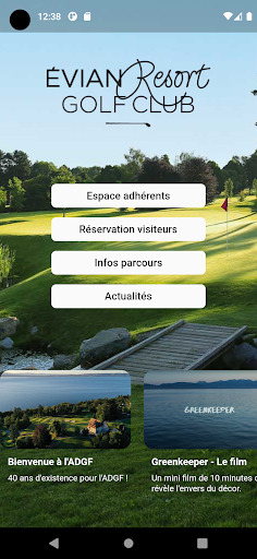 Android application Evian Resort Golf Club screenshort
