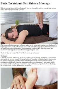 How to Do a Shiatsu Massage
