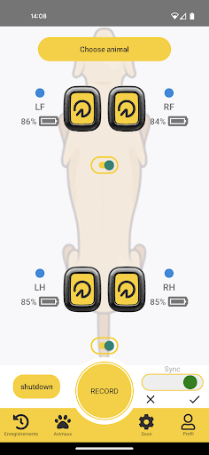 Android application Tendiboots™ canine screenshort