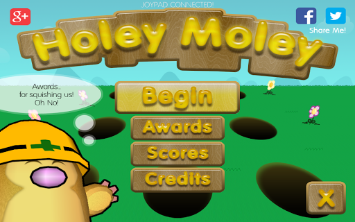 Android application Holey Moley screenshort
