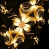 3D golden flower icon