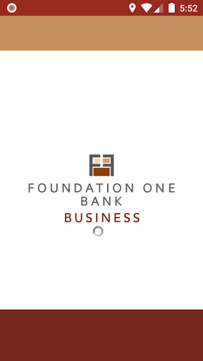 Android application Foundation One Bank Business screenshort