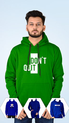 Android application Men Sweatshirt Photo Suit Edit screenshort