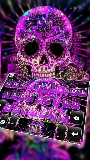 Android application Mandala Sugar Skull Keyboard T screenshort