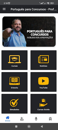 Android application Português para Concursos screenshort