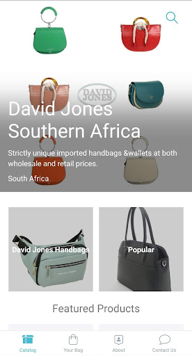 Android application David Jones Southern Africa screenshort