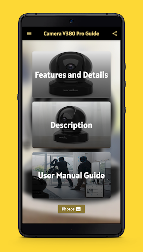 Android application camera v380 pro guide screenshort