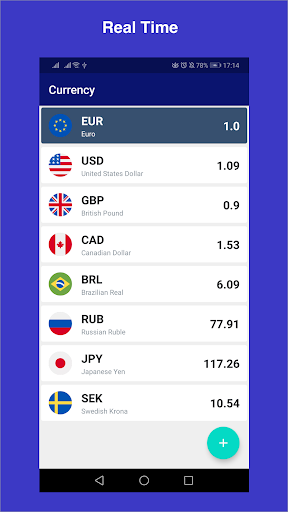 Android application Currency Converter screenshort