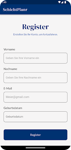 SchichtPlanr Screen 3