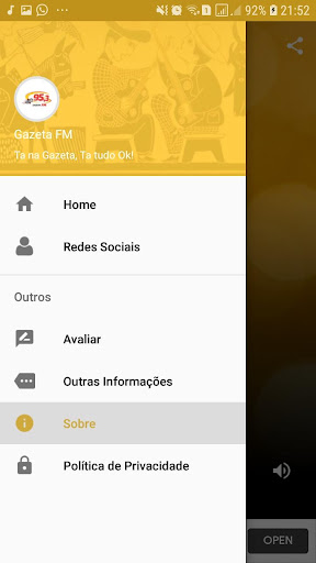 Android application Gazeta FM 95,3 - São José do E screenshort