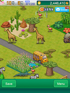 Schermata della storia del parco zoo