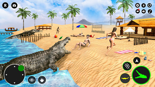 Crocodile Animal Sim Games 3D Screen 2