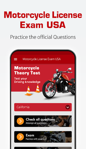 Motorcycle License Exam USA 1