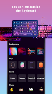 Neon LED Light Keyboard Emoji