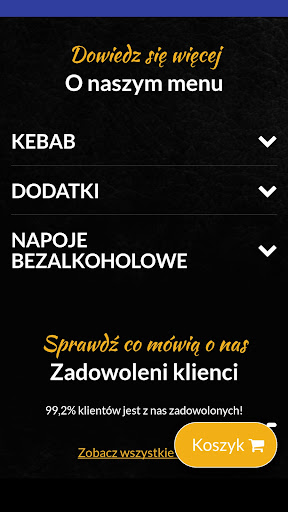 Android application KEBAB U PAJDY WIELICZKA screenshort
