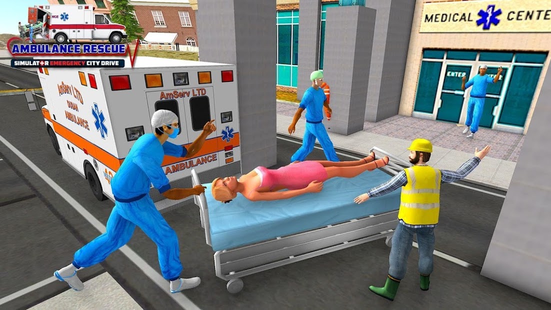 Screenshot 20 Ambulance Game: City Rescue 3d android