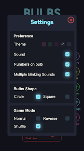 Bulbs - A game of lights Screenshot