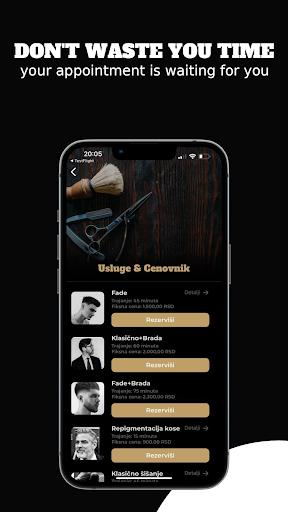 Signore Barbershop Screen 2
