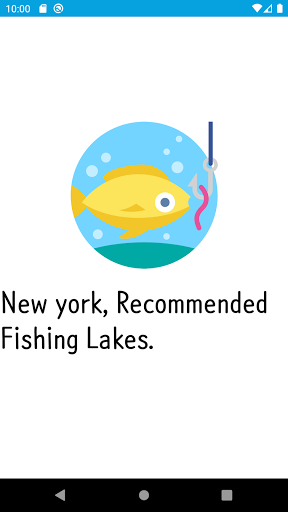 Android application Fishing Lakes location NYC screenshort