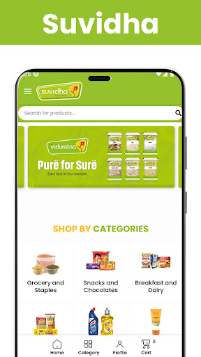 Suvidha Grocery App Screen 3