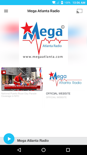 Android application Mega Atlanta Radio screenshort