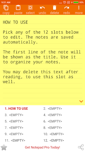 Screenshot of NOTEPAD