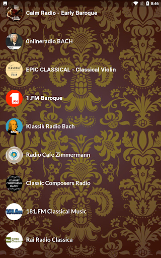 Baroque Music Radio Screen 2