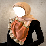 Pashmina Hijab photo frame icon