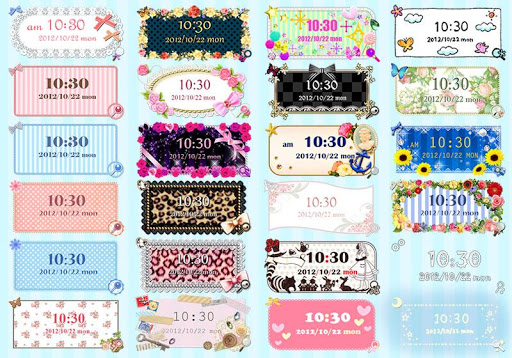 Cute Clock Widget Screen 3