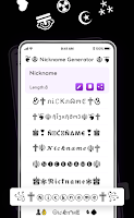 screenshot of Nickname Generator: NickName
