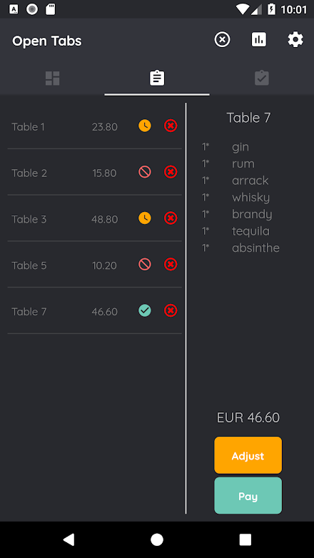 Waiter Assist Screen 3