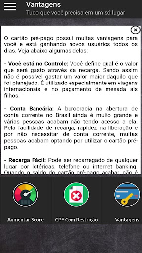 Cartão Para Negativados - Guia Screenshot 4 - AppWisp.com