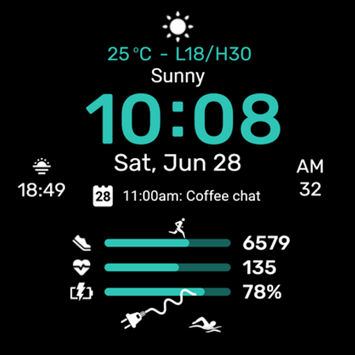 Watch face CNW-38 screenshot 7