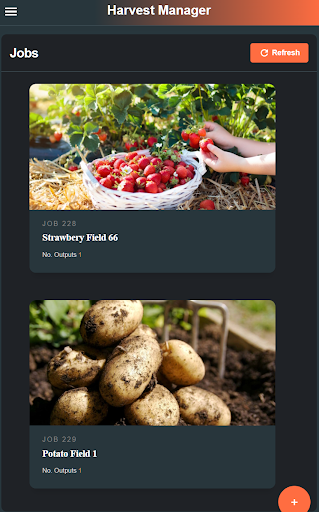 Harvest Manager Companion App Screen 3