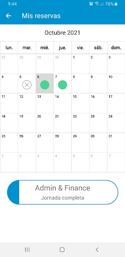 SALTO Desk Booking Screen 3