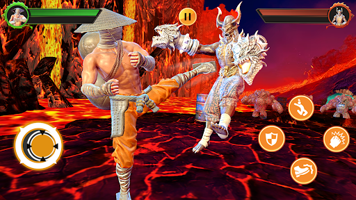 Android application kung fu fighting karate game screenshort