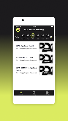 PD1 Soccer Training Screen 2