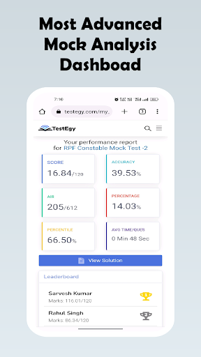 Mock Test : Zordo Education Screen 3