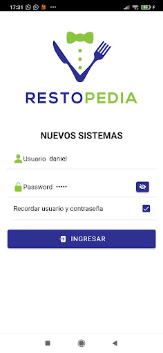 Android application Restopedia control screenshort