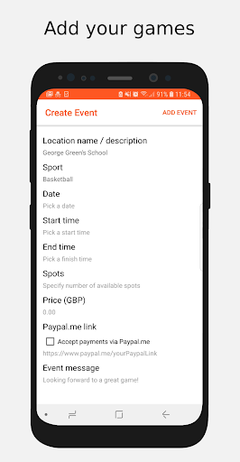 GameOn Active Screen 2