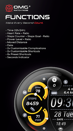 Digital Watch Face - OMG 142 screenshot 1