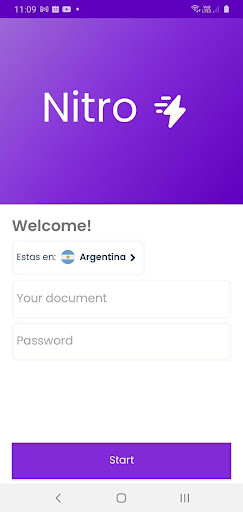 Android application Nitro App screenshort