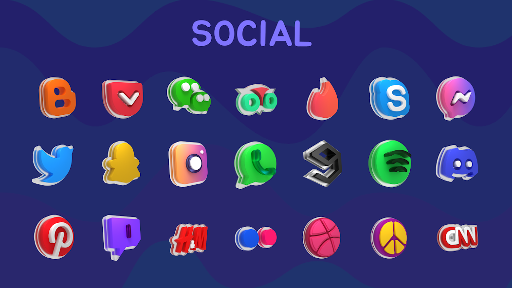 Glasstic 3D Icon Pack banner