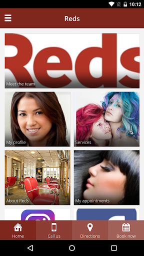 Android application Reds Hair & Beauty screenshort