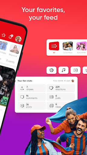 Fandelo: Sports & Music Fans Screen 2