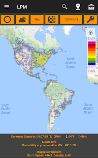 Light Pollution Map - Dark Sky Tangkapan layar