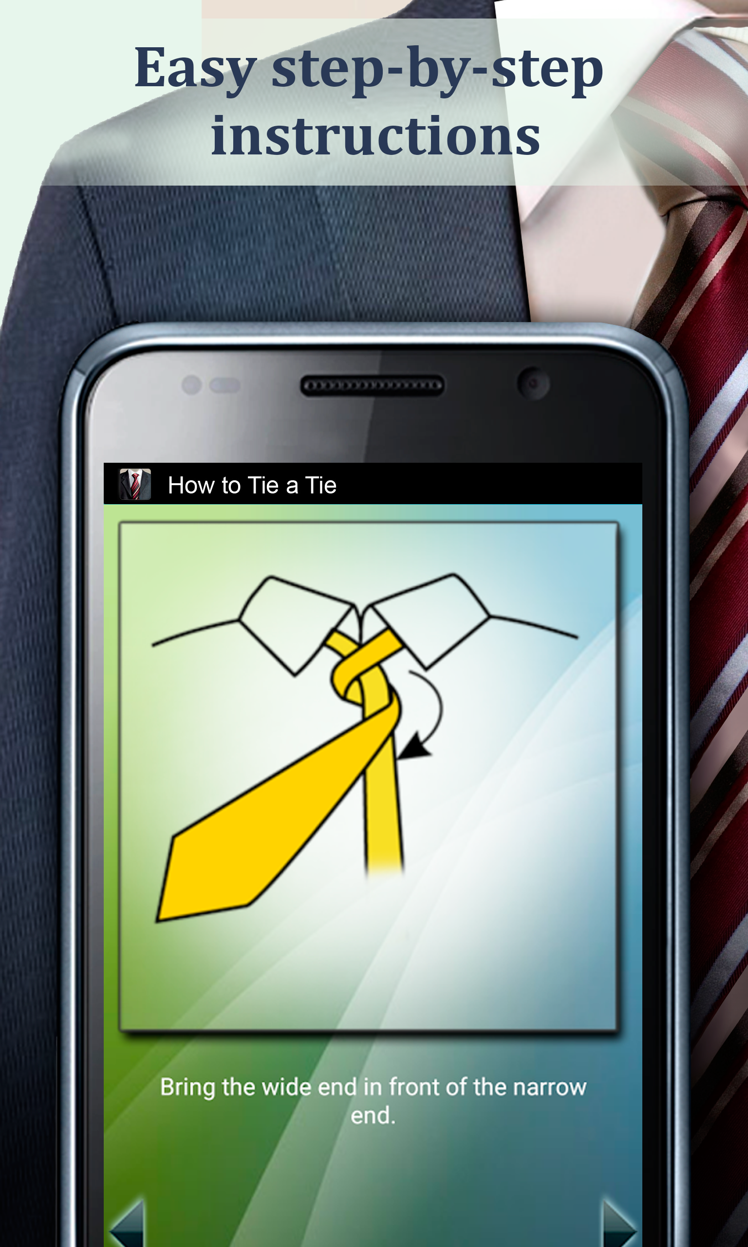 Android application How to Tie a Tie screenshort